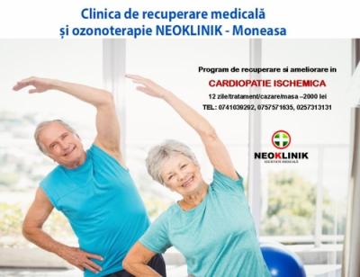 Program de Recuperare in Afectiuni Cardiovasculare 2000 lei NeoKlinik statiunea Moneasa