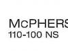 Pensa bipolara McPherson non-adeziva -110-100NS
