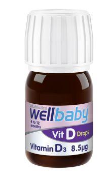 Wellbaby vitamina D – suport in dezvoltarea armonioasa a micutilor
