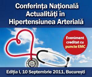 Conferinta Nationala „Actualitati in Hipertensiunea Arteriala”, editia I, 2011
