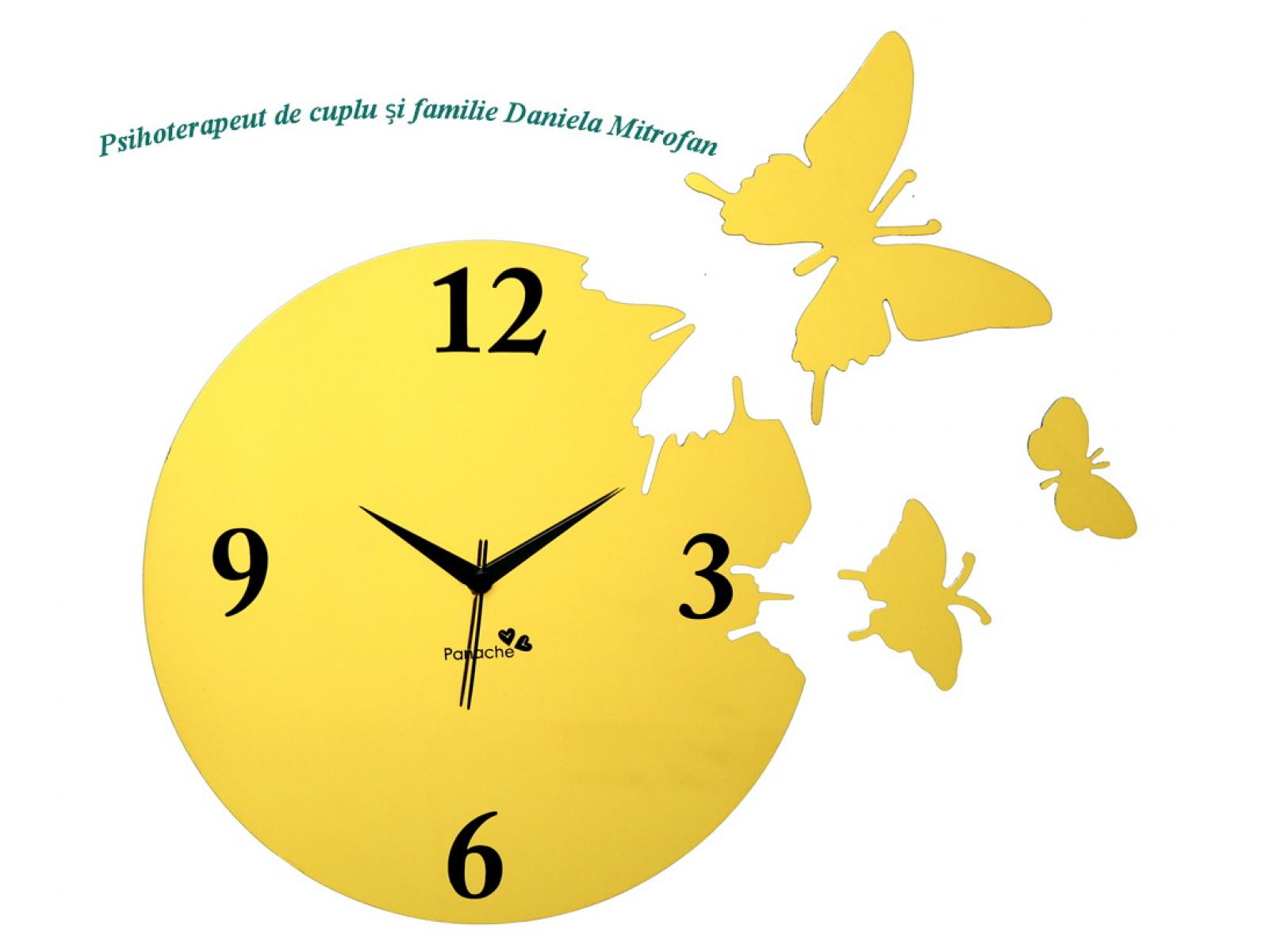 Daniela Mitrofan-Cabinet individual de psihologie - panache-yellow-butterfly-aluminium-wall-clock-pan020.jpg