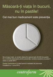 Farmaciile Centrofarm promoveaza sanatatea prin preventie!