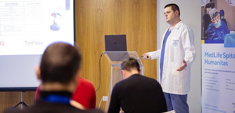 Spitalul MedLife Humanitas a gazduit un workshop de ureteroscopie flexibila, in cadrul caruia medicii urologi participanti au putut testa echipamente unice in Romania