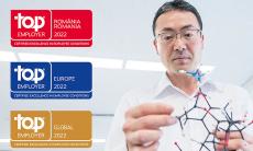 O cunoscuta companie bio-farmaceutica prezenta si in Romania primeste certificarea “Top Employer” pentru al cincilea an consecutiv
