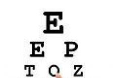 Masă la oftalmolog pentru a verifica fotografia de viziune
